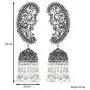 Aheli Vintage Inspired Indian Boho Oxidized Intricate Crafted Peacock Design Jhumki Dangle Earrings Ethnic Fashion Jewelry for Women Aheli Vintage Inspired Indian Boho Oxidized Intricate Crafted Peacock Design Jhumki Dangle Earrings Ethnic Fashion Jewelry for Women