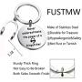 FUSTMW Dispatcher Gift Keychain 911 Operator Gifts 911 EMT Police Sheriff Dispatcher Gifts Jewelry Never Underestimate The Power of a Dispatcher