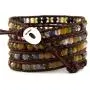 Chan Luu Multi Stone Wrap Bracelet on Brown Leather Chan Luu Multi Stone Wrap Bracelet on Brown Leather