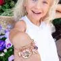 M MOOHAM Butterfly Charm Bracelets for Women, She Flies with Brave Wings Rose Gold Stainless Steel Bangle Bracelet 26 Letters Initial Charm Butterfly Bracelets for Women Teen Girls Jewelry Gifts
