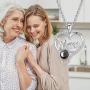 EleShow I Love You Mom Necklace for Women Sterling Silver Chain, Heart Pendant Necklace, 18” + 2” Extender