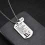 NOVLOVE Inspirational Birthday Gift to My Son from Mom Always Remember You are Braver Stainless Steel Dog Tag Necklace Pendant