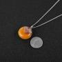 HZMAN Vintage Handmade Tibetan Beeswax Amber Pendant Necklace from Nepal,Yoga Jewelry