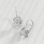 Silpada Rounded Cube Drop Earrings in Textured Sterling Silver