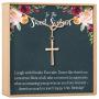 Sweet 16 Gift Necklace: Sweet Sixteen, 16th Birthday, Gift for Her, Infinity Cross (rose-gold-plated-brass, NA)