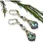 HisJewelsCreations Baroque Crystal Vintage Inspired Leverback Dangle Drop Earrings