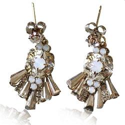 Drop Dangle Earring Crystal Earrings for Women - Women Girls Earring Elegant Designer Fashion Earrings Pretty jewelry