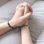 Raintoad Couple Bracelets Magnetic Charm Pendants Braided Rope Bracelet with Magnetic Bells Vows of Eternal Love Charms 2 PCS for Women Men