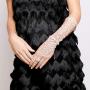 SP Sophia Collection Boho Filigree Wedding Bridal Arm Cuff Armlet Bracelet and Ring Fashion Rhinestone Body Jewelry