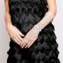 SP Sophia Collection Boho Filigree Wedding Bridal Arm Cuff Armlet Bracelet and Ring Fashion Rhinestone Body Jewelry