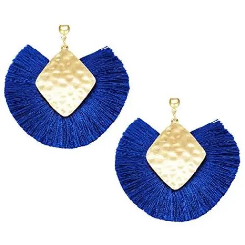 Tassel Hoop Earring, Statement Thread Dangle Earrings Stylish Long Fringe Drop Earrings Lightweight Long Swingy French Hook Earrings for Women Girls Tassel Hoop Earring, Statement Thread Dangle Earrings Stylish Long Fringe Drop Earrings Lightweight Long Swingy French Hook Earrings for Women Girls