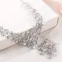 EVER FAITH Womens Crystal Gorgeous Floral Vine Bridal Necklace Earrings Set EVER FAITH Womens Crystal Gorgeous Floral Vine Bridal Necklace Earrings Set