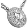 GWOOD 5 Percenter 7 Star Silver Color Pendant with 18 Inch Cuban Necklace