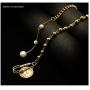 Lem Trend Gold Layered Necklace 14K Gold Plated Dainty Coin Necklaces Adjustable Multilayer Vintage Choker Jewelry for Women Girls 3Pcs