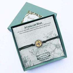 Spirit Lala Vintage Queen Bee Reversible Stretch Bracelet with Gift Box