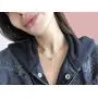 Ya Malanii Small Heart Initial Stainless Steel Necklace for Women, Girls and Kids
