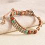 MOFRGO Handmade Wrap Bracelets for Women Healing Ethnic Sandalwood Stones Boho Jewelry