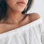 Shegirl Heart Choker Necklace Delicate Love Necklace Pendant Necklace Gold Jewelry for Women and Girls (Gold)