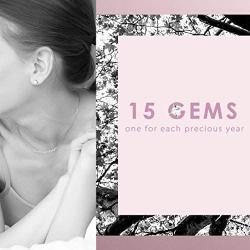 SOLINFOR 15th Birthday Gifts for Girls - Sterling Silver Necklace - 15 Beads for 15 Year Old Girl - Jewelry Gift Idea for Her