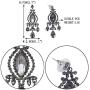 EVER FAITH Austrian Crystal Vintage Style Teardrop Dangle Chandelier Earrings
