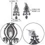 EVER FAITH Austrian Crystal Vintage Style Teardrop Dangle Chandelier Earrings