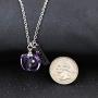 Stainless Steel Faith Pendant Necklace with Mustard Seed in Apple Shape Openable Bottle Case Charms Christian Necklaces Y786