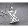 COMTRUD Sigil of Lucifer Satan Satanic Symbol Necklace Premium Stainless Steel Satan Goth Gothic Pendant, Religions Jewelry for Men Women COMTRUD Sigil of Lucifer Satan Satanic Symbol Necklace Premium Stainless Steel Satan Goth Gothic Pendant, Religions Jewelry for Men Women