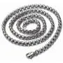 Mens Steel Vintage Rose Crack Skulls Frame Dog Tag Pendant Necklace with 30 inches Wheat Chain Mens Steel Vintage Rose Crack Skulls Frame Dog Tag Pendant Necklace with 30 inches Wheat Chain
