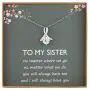 Unijew Sister Necklace from Sister Brother, S925 CZ Sterling Silver Christmas Mothers Day Jewelry Birthday Gift, Gift from Sister and Brother. Unijew Sister Necklace from Sister Brother, S925 CZ Sterling Silver Christmas Mothers Day Jewelry Birthday Gift, Gift from Sister and Brother.