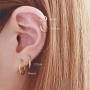 3-4 Pairs Surgical Steel Earrings for Men Gold Small Cartilage Hoop Earrings for Women Hypoallergenic Piercing Huggie Earrings Sets 8-20MM