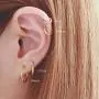 3-4 Pairs Surgical Steel Earrings for Men Gold Small Cartilage Hoop Earrings for Women Hypoallergenic Piercing Huggie Earrings Sets 8-20MM