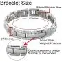 N+NITROLUBE Magnetic Therapy Bracelet for Men Women Silver Stainless Steel Bracelets 7.87 inches Elegant Magnetic Jewelry N+NITROLUBE Magnetic Therapy Bracelet for Men Women Silver Stainless Steel Bracelets 7.87 inches Elegant Magnetic Jewelry