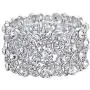 BriLove Womens Wedding Bridal Crystal Cluster Tennis Stretch Bracelet