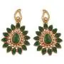 Touchstone Indian Bollywood Desire Traditional Indian Floral Motif Pear Shape Rhinestones Designer Jewelry Chandelier Earrings In Antique Gold Tone For Women. Touchstone Indian Bollywood Desire Traditional Indian Floral Motif Pear Shape Rhinestones Designer Jewelry Chandelier Earrings In Antique Gold Tone For Women.