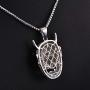 VANAXIN Devil Skull Pendant Necklace Evil Mask for Men Women AAA Iced Out CZ Inlay Jewelry Punk Hip Hop