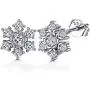 ZENI 925 Sterling Silver Snowflake Earrings for Women Girls with Cubic Zirconia , Winter Thanksgiving Christmas Jewelry Gift ZENI 925 Sterling Silver Snowflake Earrings for Women Girls with Cubic Zirconia , Winter Thanksgiving Christmas Jewelry Gift