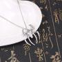 RTY Lightweight Stainless Steel Spider Pendant Necklace Charm Spider Man Clavicle Necklace Boy Cosplay Accessories