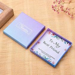 NEWNOVE Bracelets for Women Hidden Message Mantra Cuff Bangle for Friends BFF Gifts for Best Friends Women