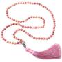 TamLyn Concepts 108 Hand Knotted Japa Mala Beads Rosary - Tassel Necklace - 6mm Semi Precious Natural Stones Prayer Beads for Meditation & Yoga - Energy Healing Gemstone Jewelry