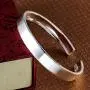 Merdia Womens S999 Sterling Silver Bangle Cuff Bracelet Polished Surface 27g for Gift Merdia Womens S999 Sterling Silver Bangle Cuff Bracelet Polished Surface 27g for Gift