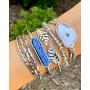 Kinsley Armelle Goddess Collection - Silver Laurel Leaf Bracelet