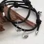Noni Couple Magnetic Bracelet Mutual Attraction Braided Charm Pendants Bracelet Couple Adjustable Bracelets Jewelry Gifts for Women Men Couple Best Friend.
