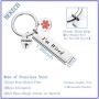 BEKECH Pacemaker Keychain Medical Alert Emergency Medical Technician Gift Heart Patient Medical Jewelry Keyring Gift
