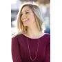 Lifetime Jewelry 1.5mm Figaro Chain Necklace Women and Men 24k Real Gold Plated