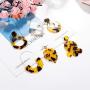 ORAZIO Acrylic Earrings for Women Drop Dangle Resin Earrings Set