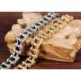 JUPPE Stainless Steel Bicycle Chain Mens Bracelet Heavy Motorcycle Bangle Jewelry For Men