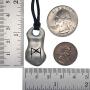 Norse Viking Jewelry Mannaz M Mankind Knowledge Manifests True Self Element Air Elder Futhark Rune Runic Protection Amulet Silver Pewter Mens Pendant Necklace Charm For men W adjustable Cord