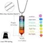 Jstyle 7 Chakra Gemstone Healing Pendant Necklace for Men Women 8mm Lava Rock Natural Stone Chakra Diffuser Bracelets Yoga Beads Bracelet Jstyle 7 Chakra Gemstone Healing Pendant Necklace for Men Women 8mm Lava Rock Natural Stone Chakra Diffuser Bracelets Yoga Beads Bracelet