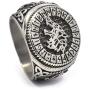 Gungneer Fenrir Wolf Odin Rune Circle Triquetra Celtic Stainless Steel Ring Men Women Norse Protection Jewelry