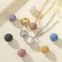 INFUSEU Essential Oil Diffuser Necklace Aromatherapy Lava Rock Stone Jewelry for Women Girls, Dainty Rhodium Plated Pendant, Stainless Steel Chain 24'', 7pcs Lava Stones INFUSEU Essential Oil Diffuser Necklace Aromatherapy Lava Rock Stone Jewelry for Women Girls, Dainty Rhodium Plated Pendant, Stainless Steel Chain 24'', 7pcs Lava Stones